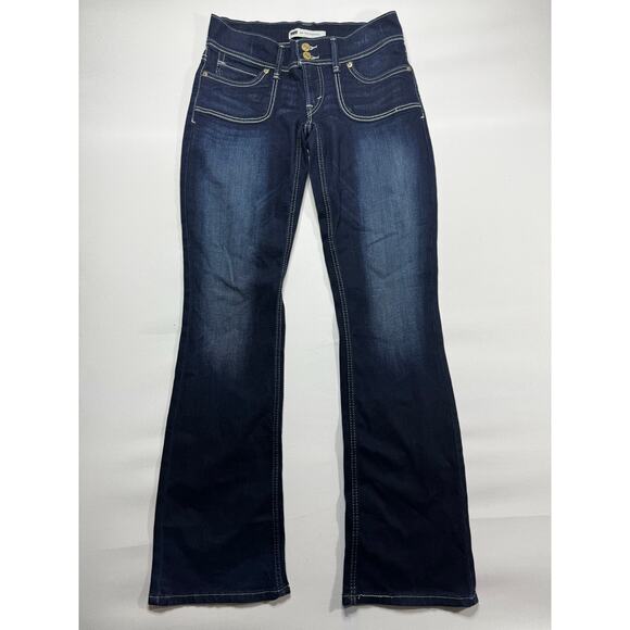 Levi's 524 Women's Too Super Low Bootcut Blue Denim Jeans - Size 7M (30x32.5) - Picture 1 of 6